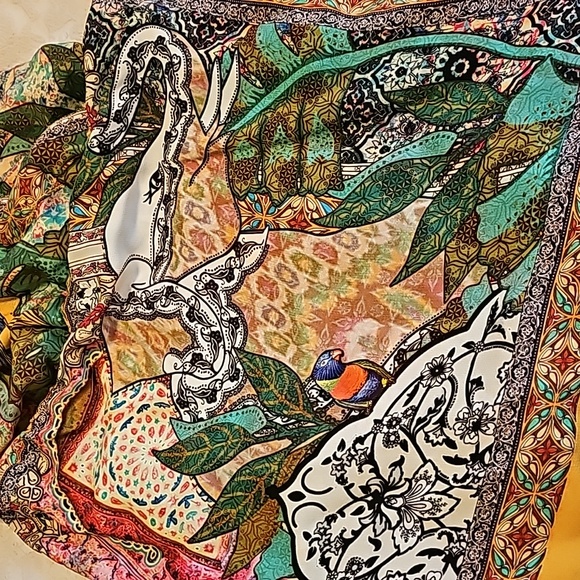 Farm rio medium faux wrap parrot toucan 🦜 dress - Picture 6 of 10